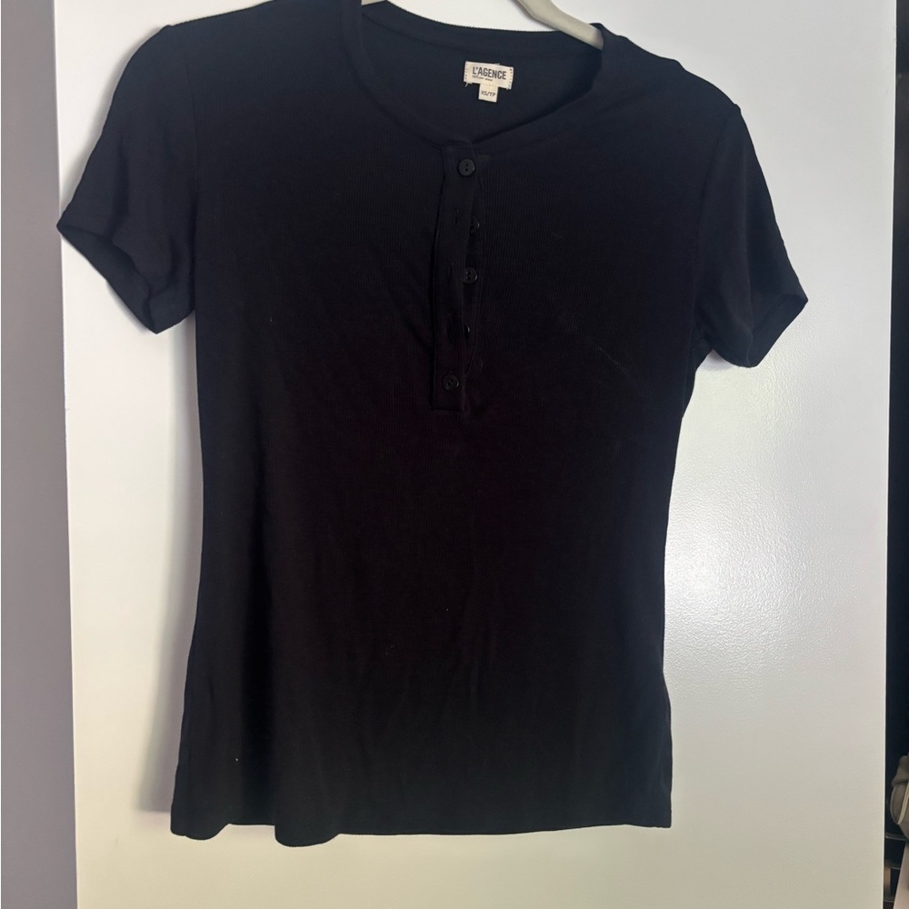 L’AGENCE Short sleeve Henley